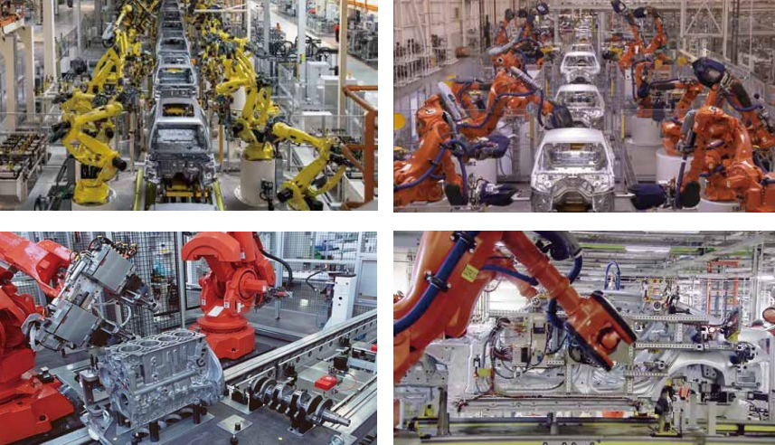 汽车制造机器人自动化生产线